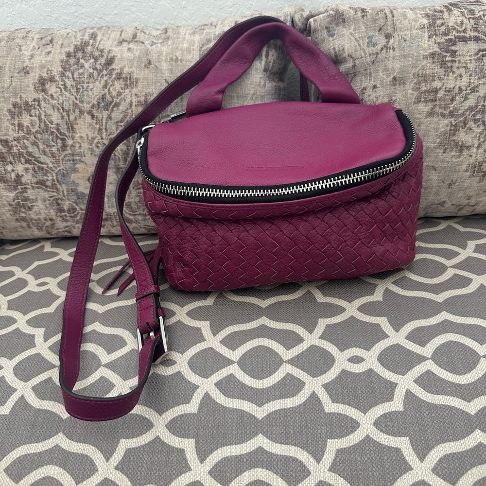 Aimee Kestenberg Woven Leather Bag Crossbody Shoulder Bag